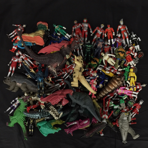 ウルトラマンティガ ソフビ エレキング : 超力戦隊オーレンジャー レッドジェッター